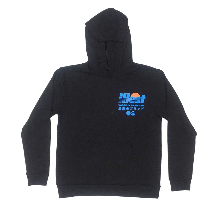 ILLEST WORLD FAMOUS PO HOODIE - BLACK