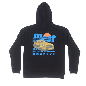 ILLEST WORLD FAMOUS PO HOODIE - BLACK