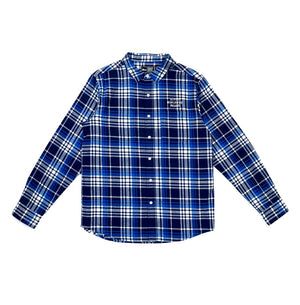 ILLEST Worldwide Flannel - Blue/White (4709514838098)