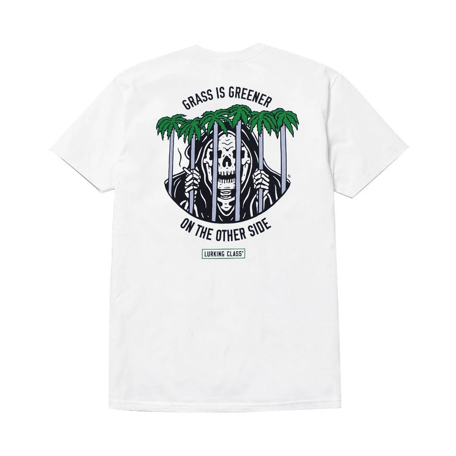 LURKING CLASS GRASS IS GREENER TEE - WHITE