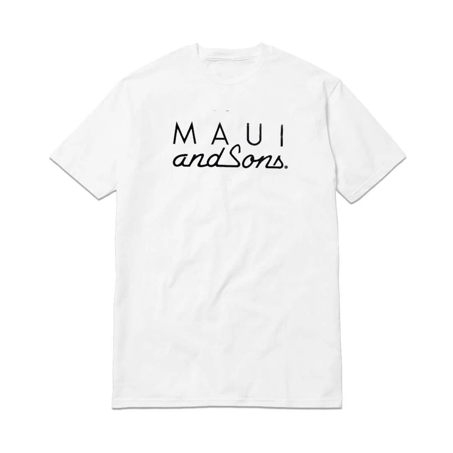 MAUI AND SONS Lite Script Shirt - White