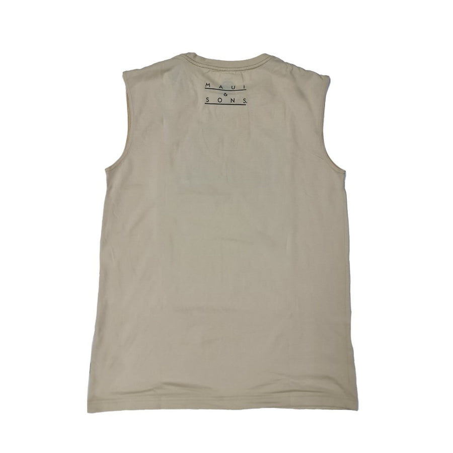 MAUI AND SONS MUSCLE SHIRT - ALMOND