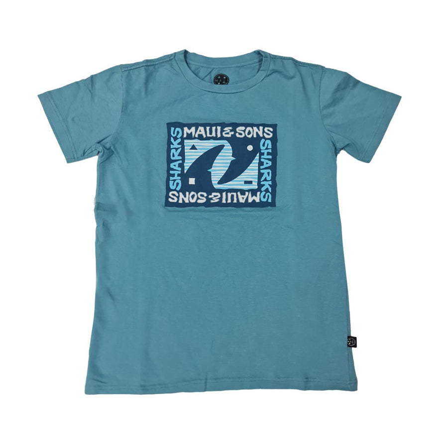 MAUI AND SONS ROUND NECK TEE - INDIGO