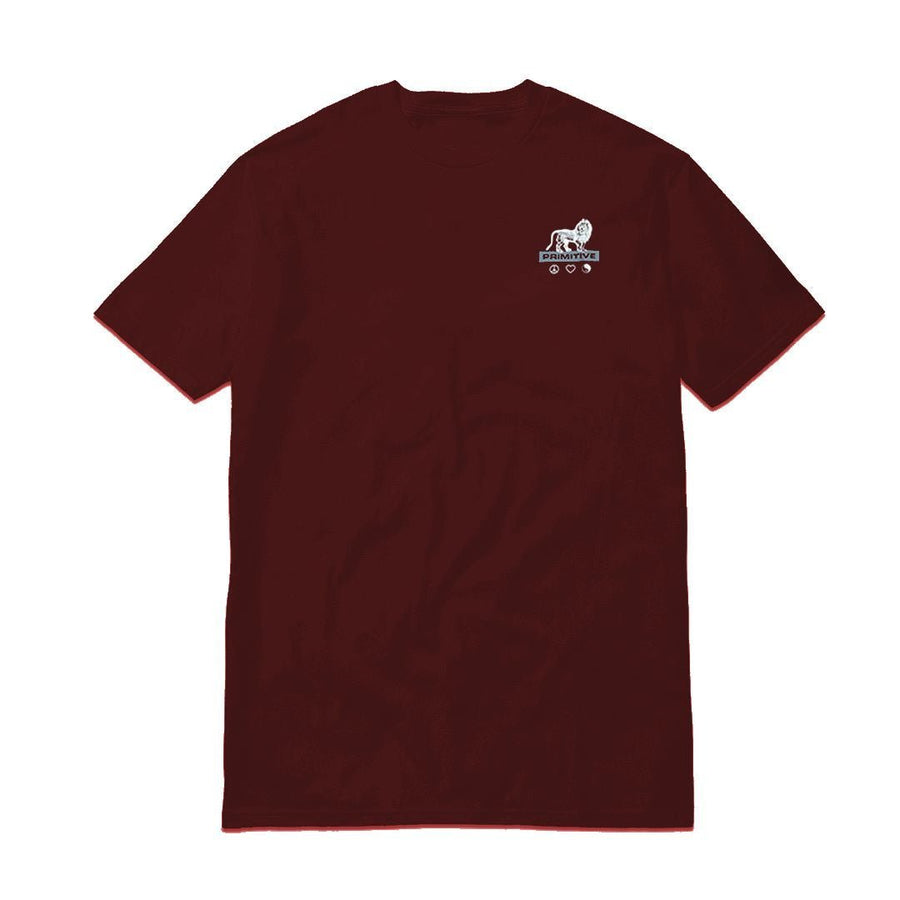 PRIMITIVE LIFE FOREVER TEE - BURGUNDY