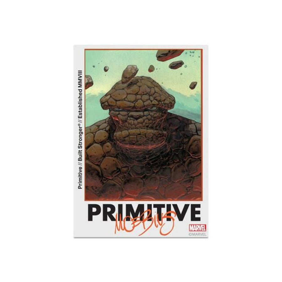 PRIMITIVE MOEBIUS THING STICKER - ORANGE