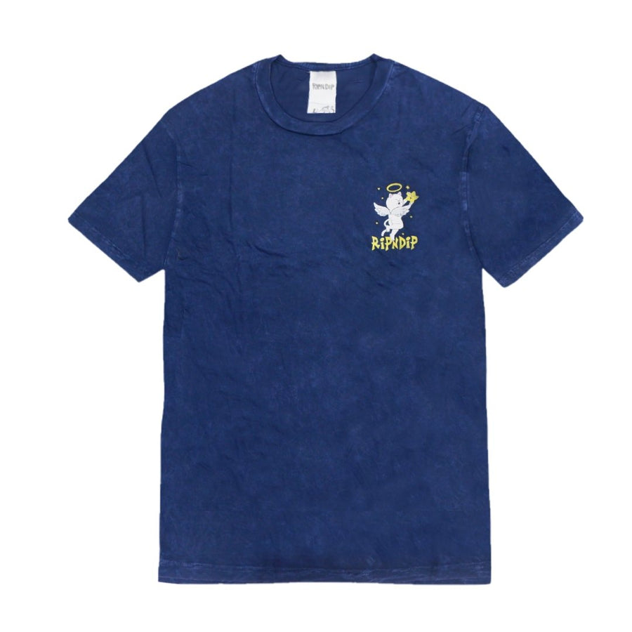 RIPNDIP LULLABY TEE - NAVY MINERAL WASH