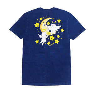 RIPNDIP LULLABY TEE - NAVY MINERAL WASH