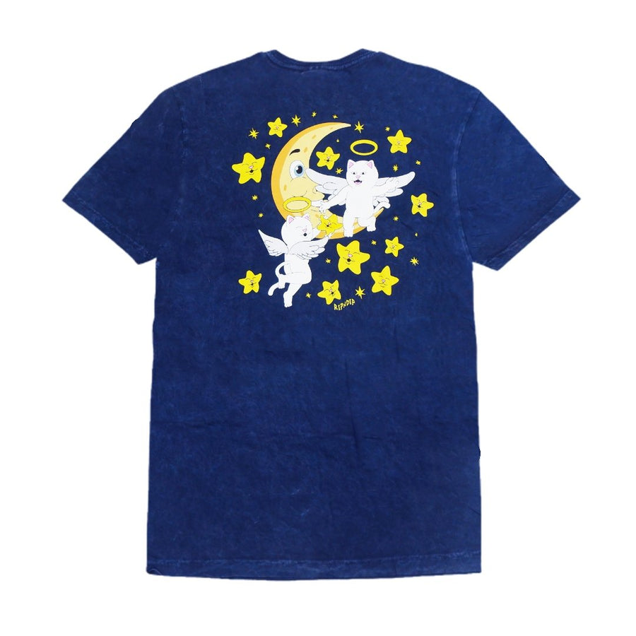 RIPNDIP LULLABY TEE - NAVY MINERAL WASH