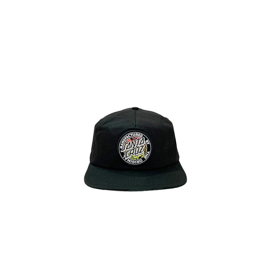 SANTA CRUZ ACIDIC MFG DOT SNAPBACK - BLACK