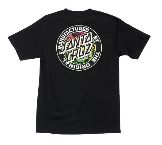 SANTA CRUZ ACIDIC MFG DOT TEE - BLACK