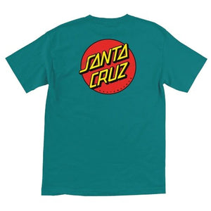 SANTA CRUZ CLASSIC DOT TEE-TEAL