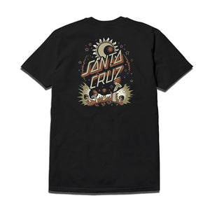 SANTA CRUZ DARK ARTS DOT TEE - BLACK