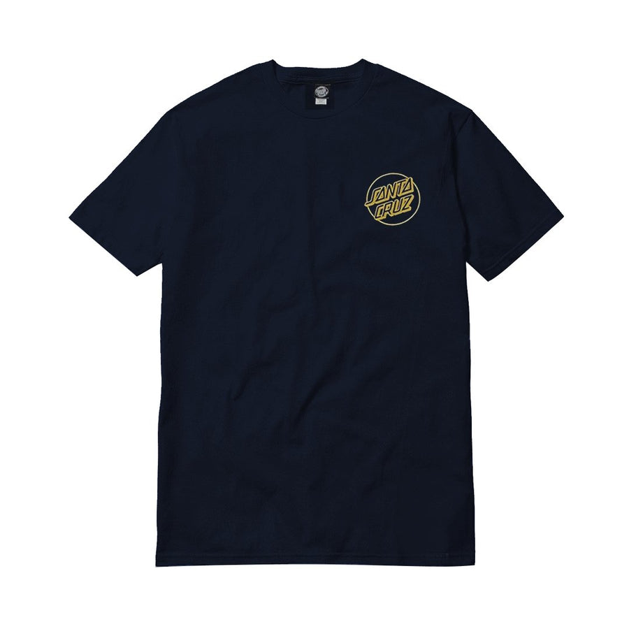 SANTA CRUZ OPUS DOT TEE - NAVY W/GOLD