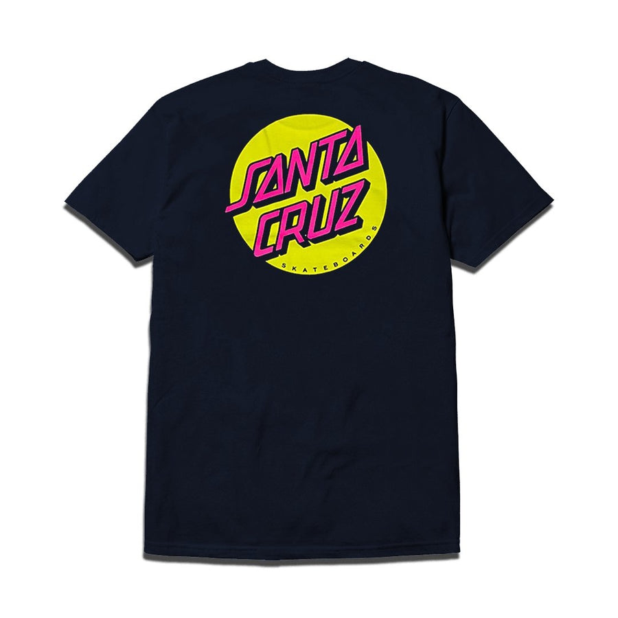 SANTA CRUZ OTHER DOT TEE NEW - NAVY W/HAZARD
