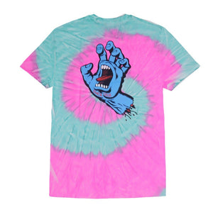 SANTA CRUZ SCREAMING HAND TEE-MINT FUSHION