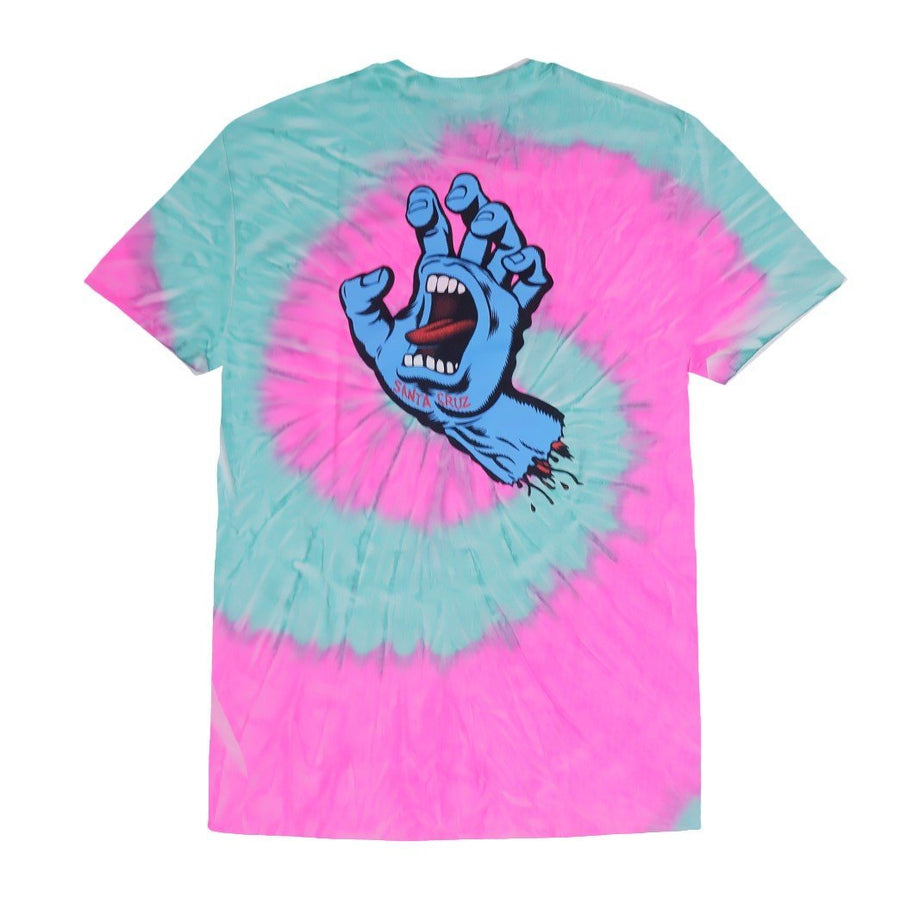 SANTA CRUZ SCREAMING HAND TEE-MINT FUSHION