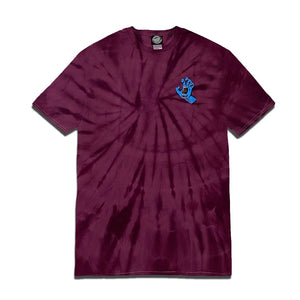 SANTA CRUZ SCREAMING HAND TEE SPIDER - BURGUNDY