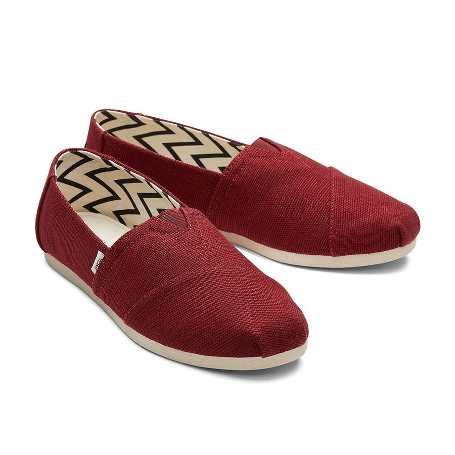 TOMS ALPARGATA - BLACK CHERRY HERITAGE CANVAS (WOMENS)