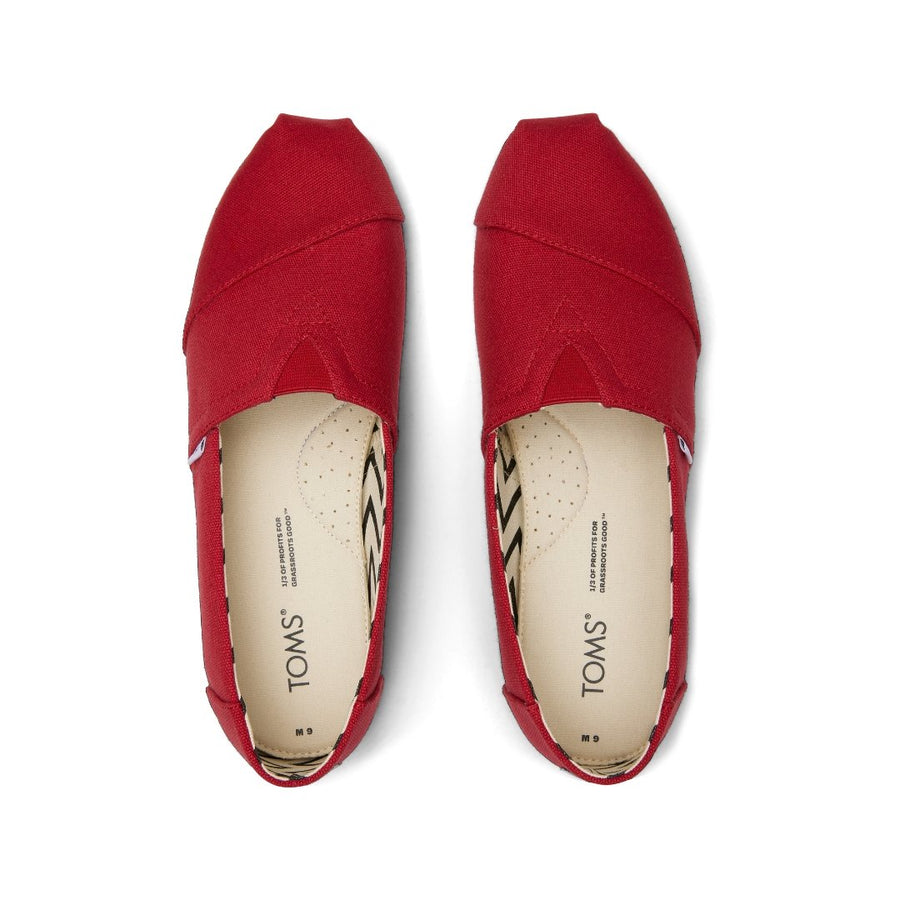 TOMS ALPARGATA - RED REC CTTN CAN ALPR ESP (MENS)