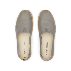 TOMS ALPARGATA - ROPE DRI GRY REC SLUB ALPR ESP CVS (WOMENS)