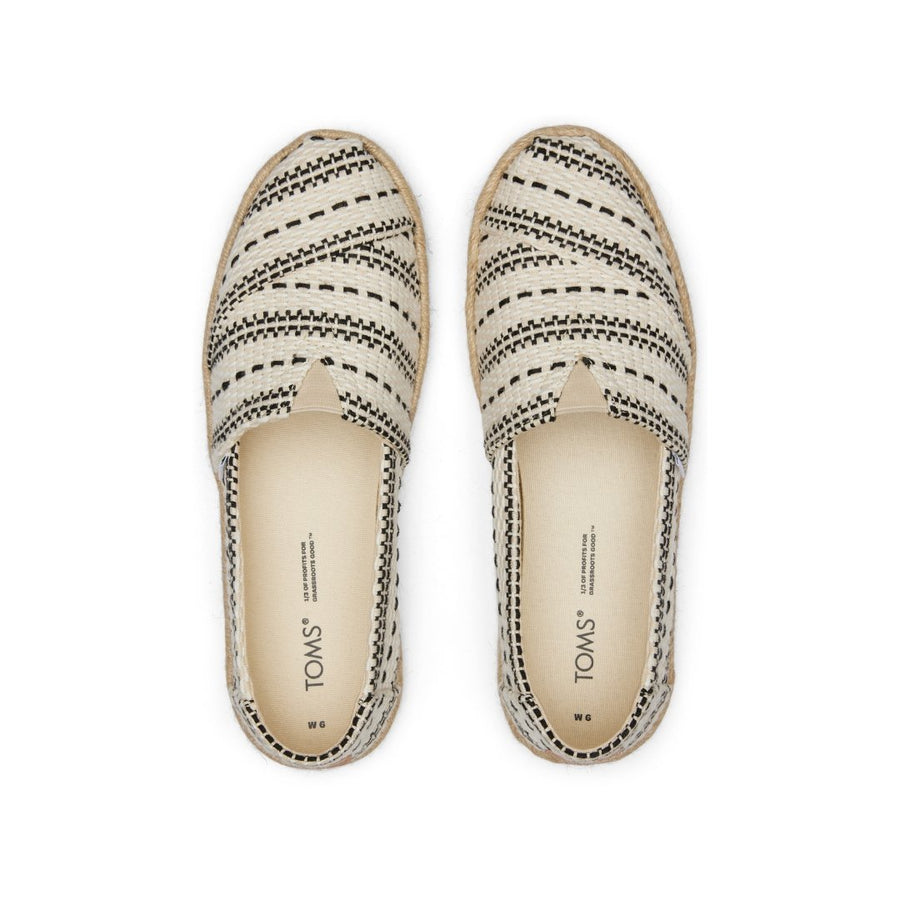 TOMS ALPARGATA - ROPE NAT CHUNKY GLOB WOVN ALPR ESP CVS (WOMENS)