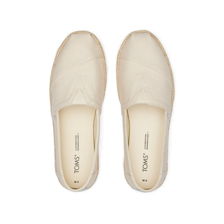 TOMS ALPARGATA - ROPE NAT REC COT SLUB WOVN ALPR ESP CVS (WOMENS)