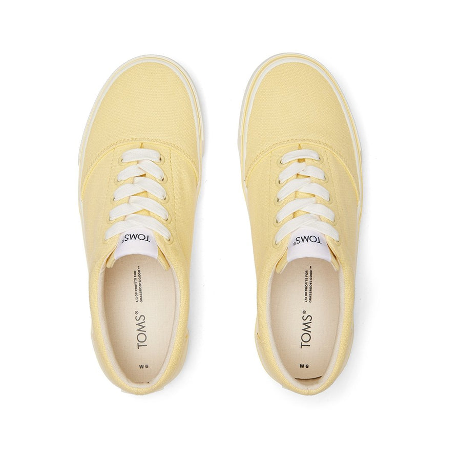 TOMS ALPARGATA FENIX LACE UP - BAN YLW WASHED CVS (WOMENS)