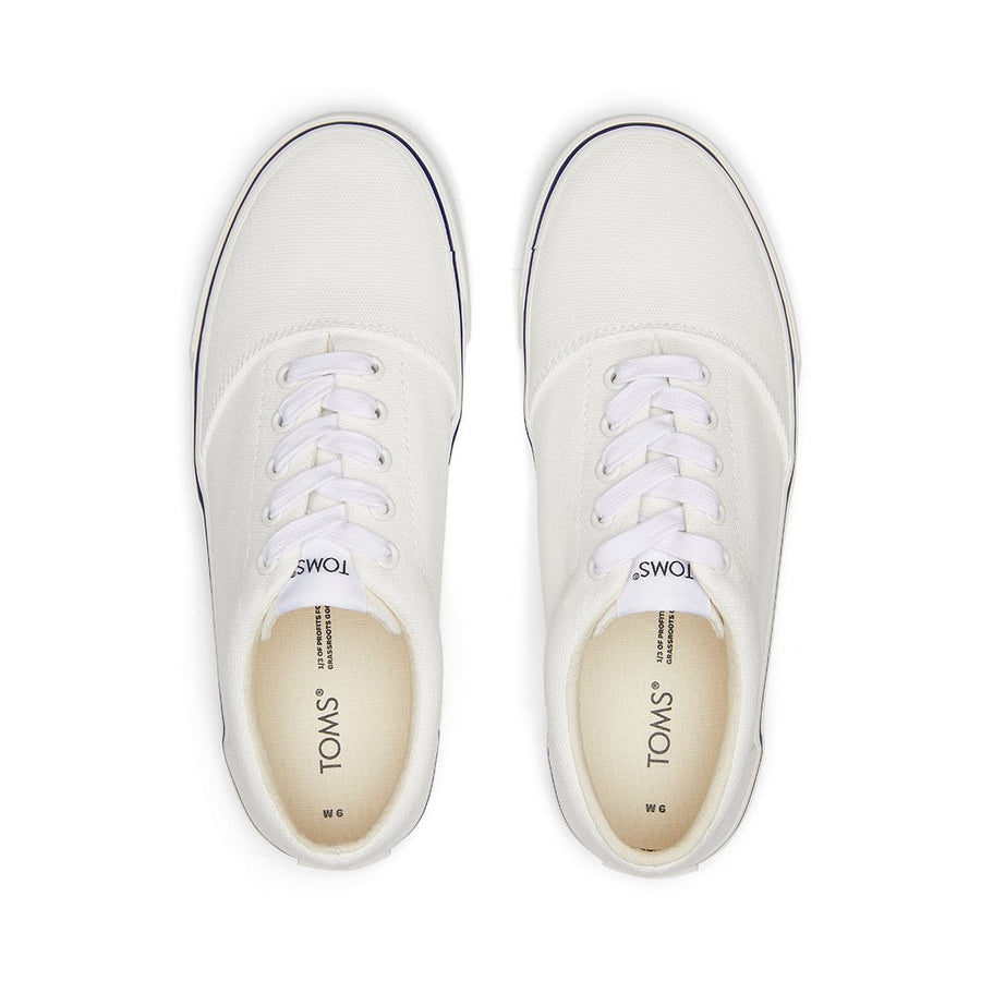 TOMS ALPARGATA FENIX LACE UP - WHT WSH CAN (MENS)