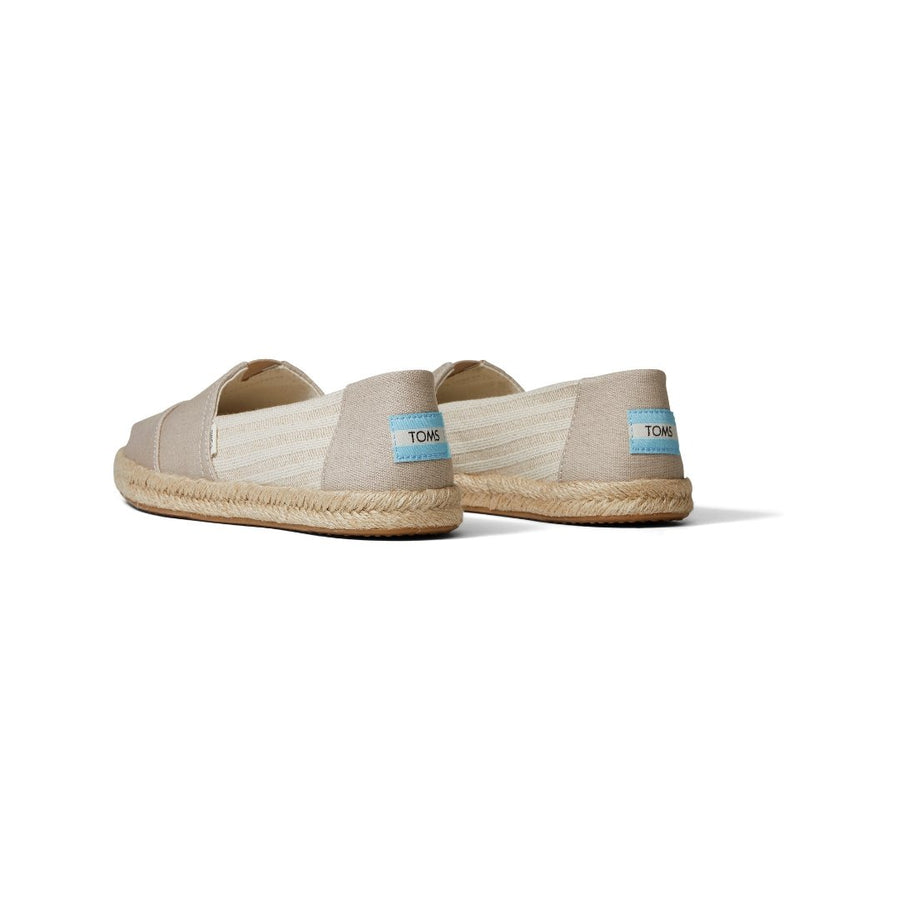 TOMS ALPARGATA ROPE - OXF TAN UNIVERSITY STRIPS ALROPE ESP (WOMENS)