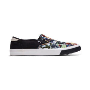 TOMS BAJA - BLK MLT MARV CHCT PR BAJA SLIPON (MENS)