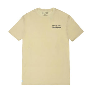 TOMS STAND FOR TOMORROW TEE - CREAM