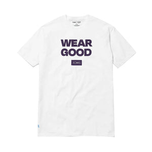 TOMS WEAR GOOD TEE - WHITE
