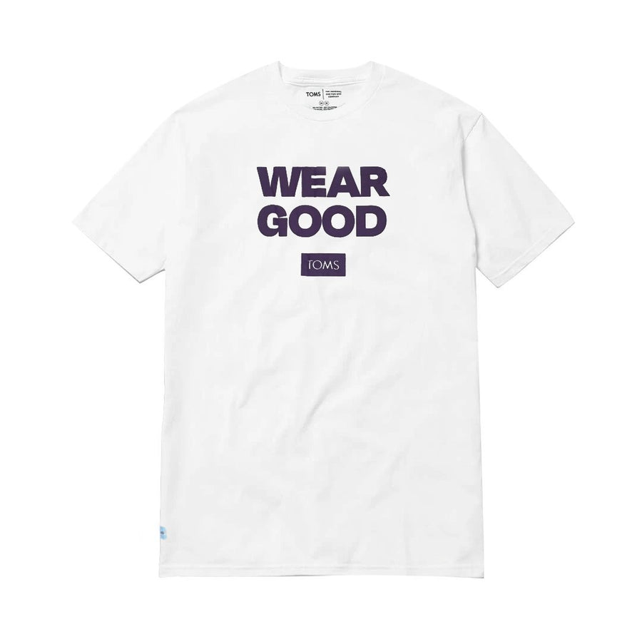 TOMS WEAR GOOD TEE - WHITE