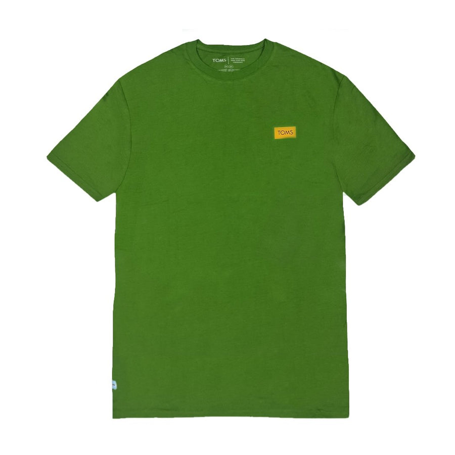 TOMS WORKD MARK LOGO TEE - GREEN