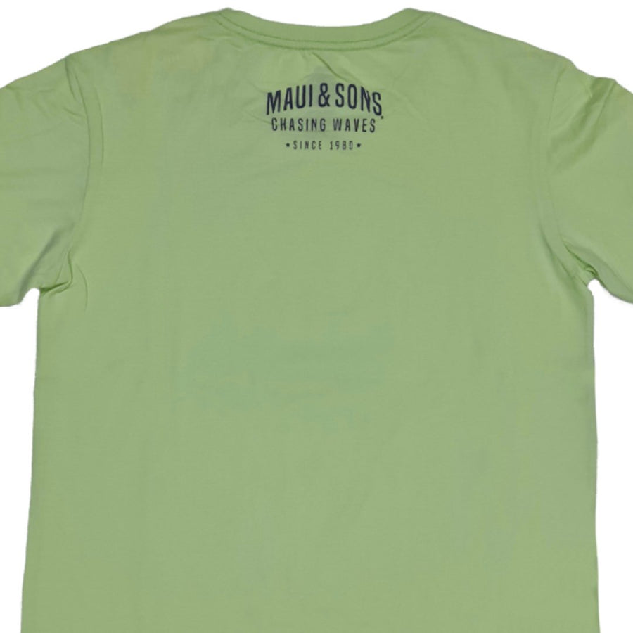 MAUI AND SONS ROUND NECK TEE - ICE GREEN