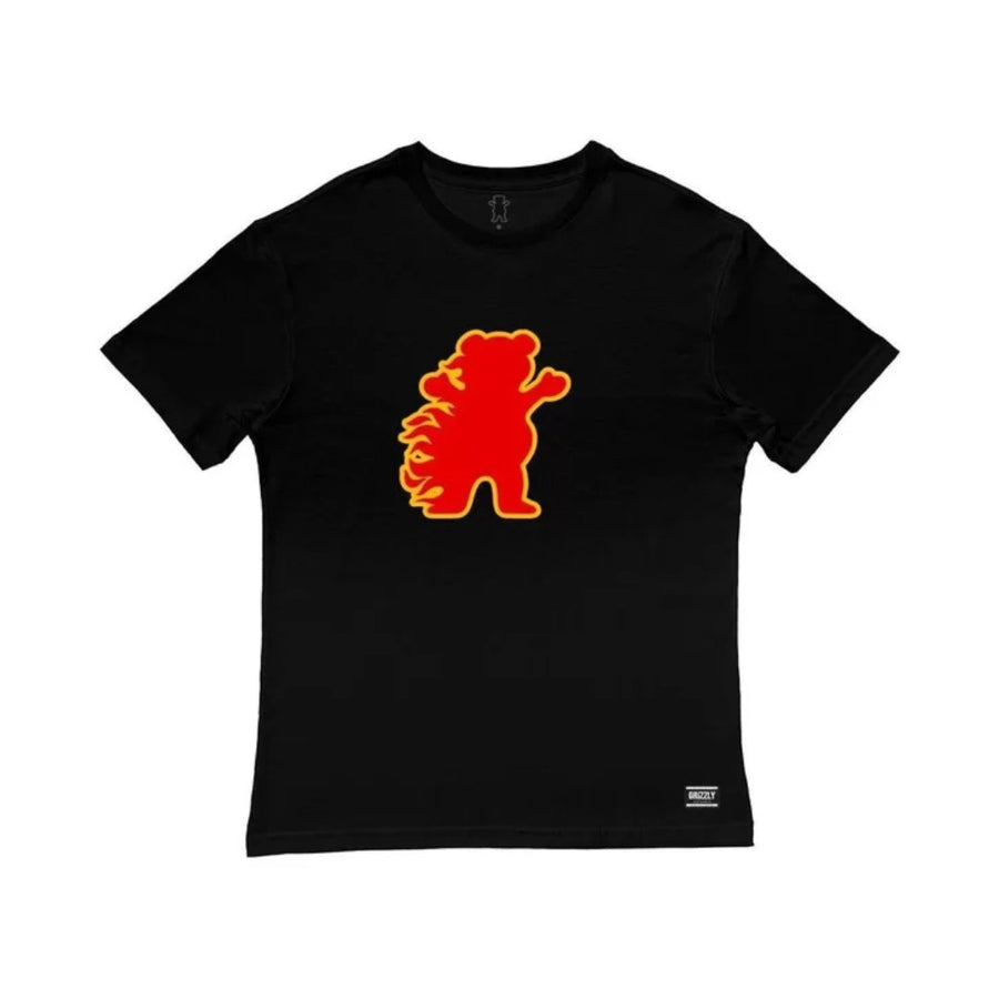 GRIZZLY FIRE FLAME TEE