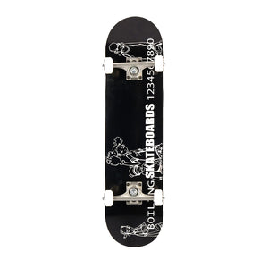 BOILING SKATEBOARDS NUMBERS BLACK