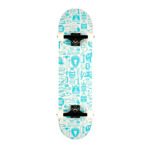 JUSTICE SKATEBOARDS TEXAS WHITE