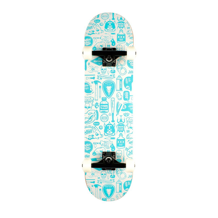 JUSTICE SKATEBOARDS TEXAS WHITE